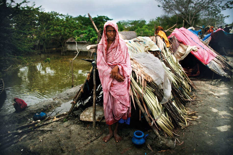 The coastal peoples are going to move from shelter to their home