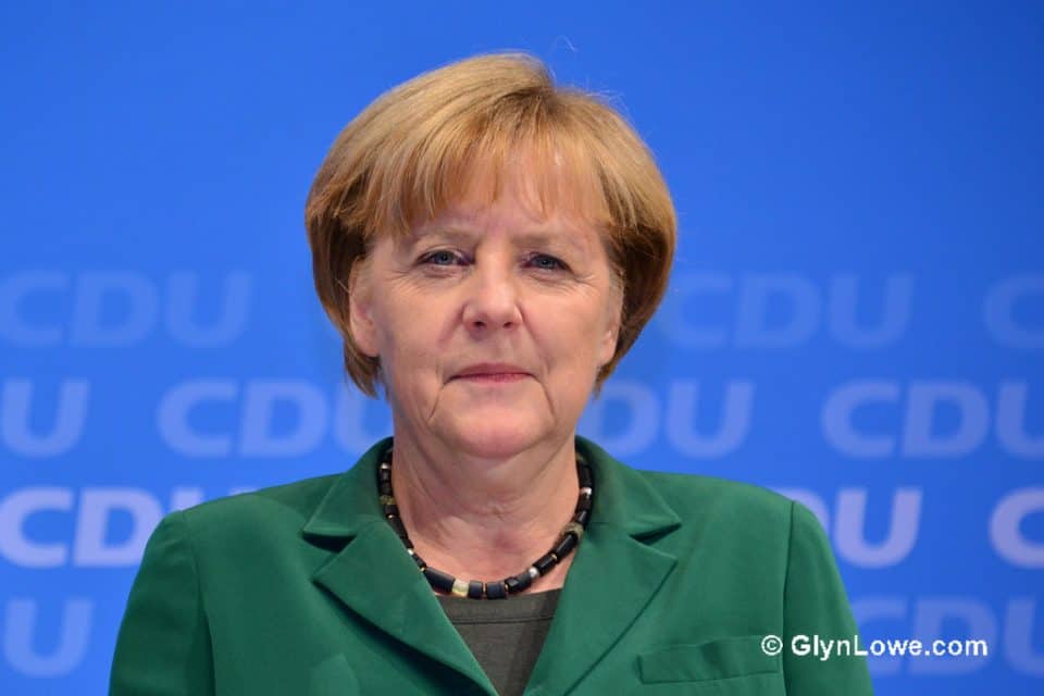 German Chancellor Angela Merkel spoke about environment