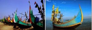 Fishing Boats at Cox’s Bazar (Image Courtesy: (YWAM Frontier Missions and Travel around Bangladesh)
