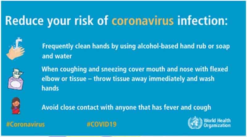 he first step to prevent this coronavirus