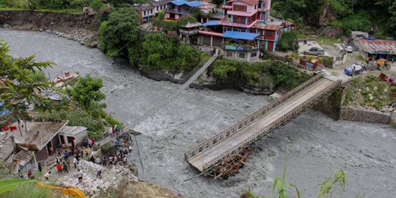 Nepal Floods and Landslides caused a 40-death toll