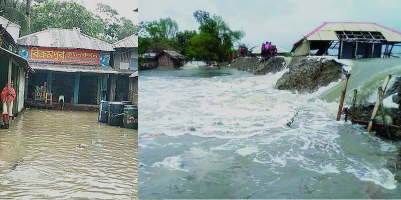 Flood water is receding in the North; Southern Part Has Been Flooded in Bangladesh
