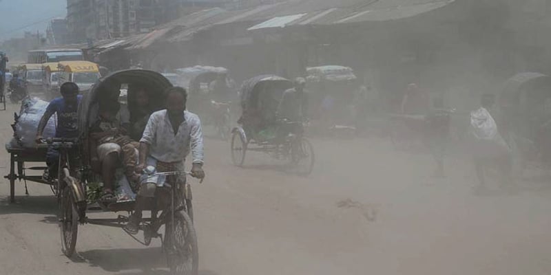 Today Dhaka tops the list of cities with polluted air