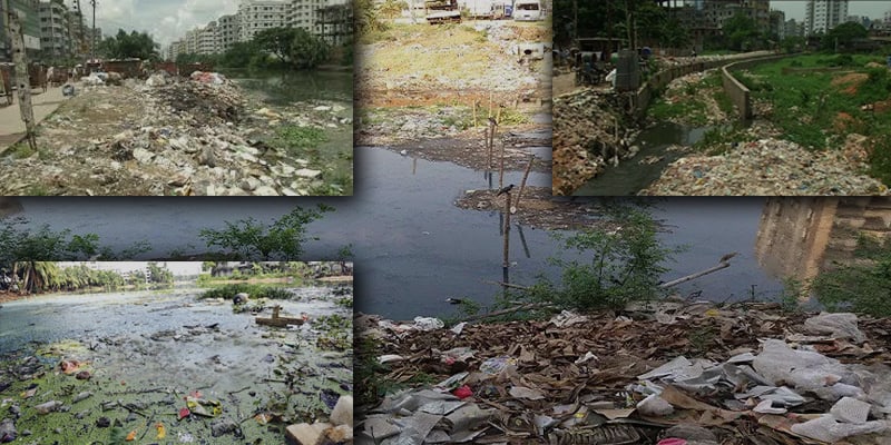 Twenty-six canals of Dhaka City dying of Occupancy-pollution-filling-waste due to 31 years of negligence
