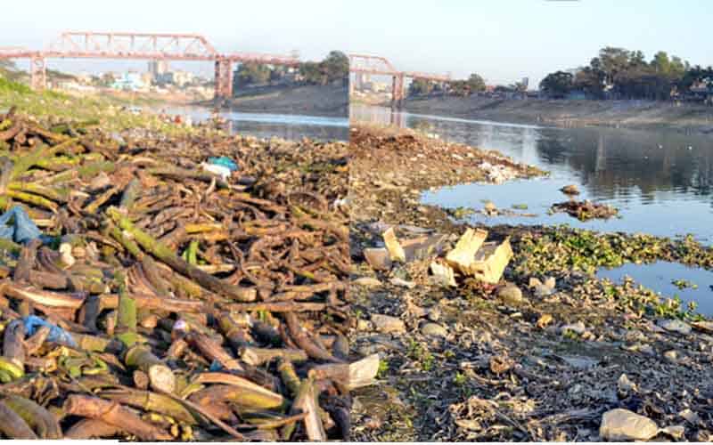 Surma River at Sylhet City in Bangladesh