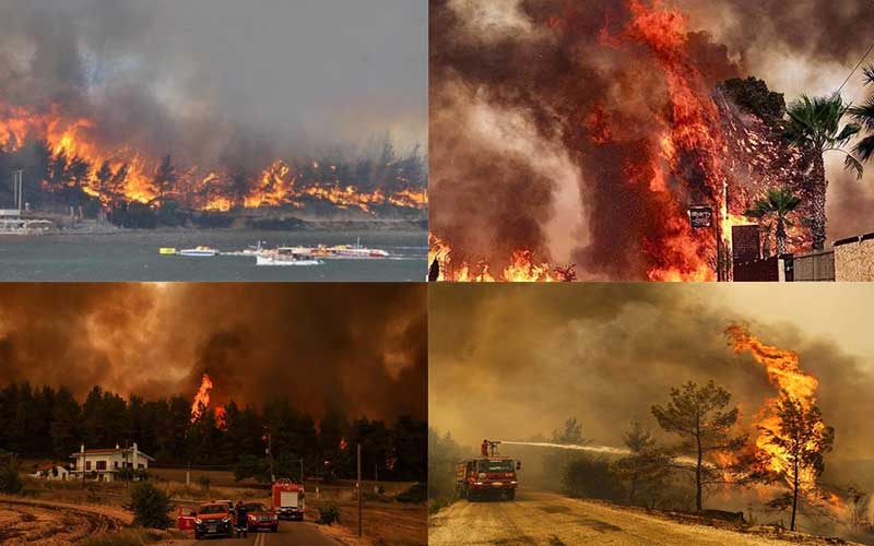 Finally Turkey got blessed with rain but Heat waves continuing in Greece