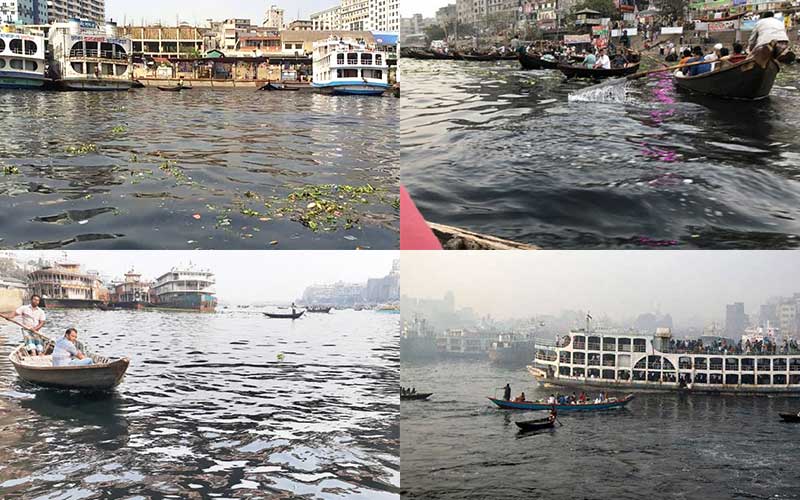 by looking at the buriganga river, it can easily understand that whats the countrys environment