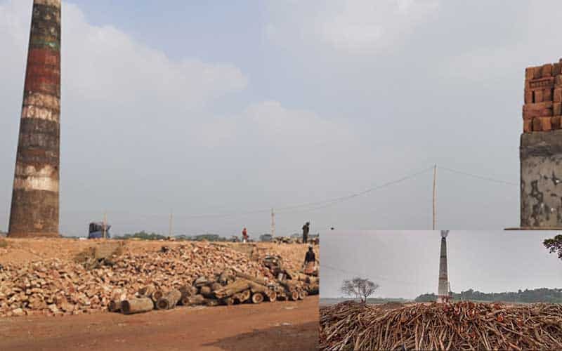 illegal kilns have not stopped burning bricks despite fines