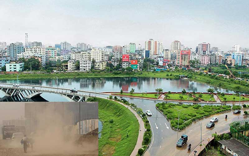 the average amount of pm2.5 in the air of bangladesh is 15 times higher than the who standard