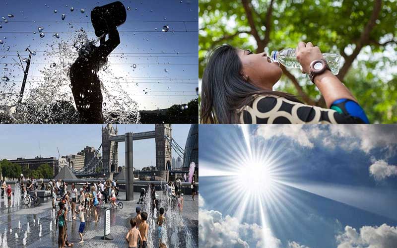 extreme heat waves are going around all over the world due to climate change