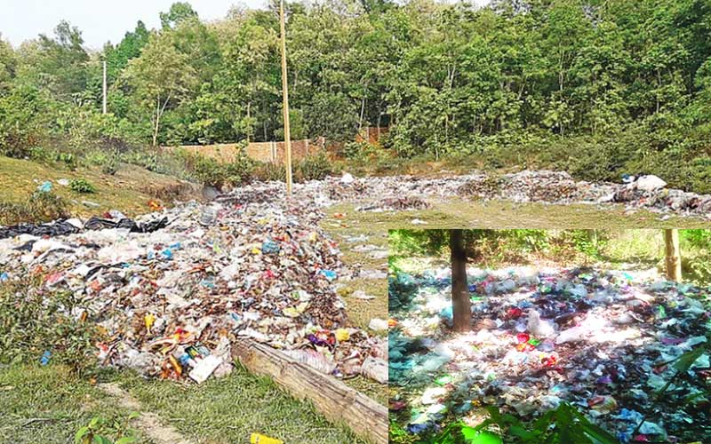 waste is polluting the protected forest area of sreepur gazipur bangladesh