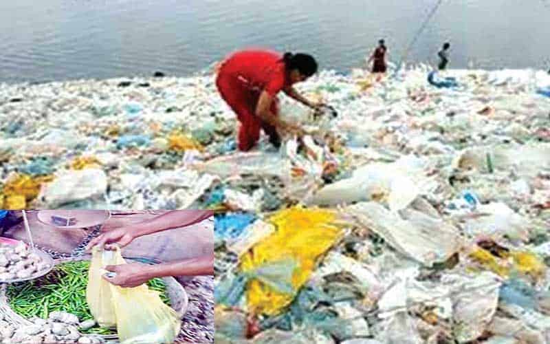 mymensingh (bangladesh) fill with banned polythene