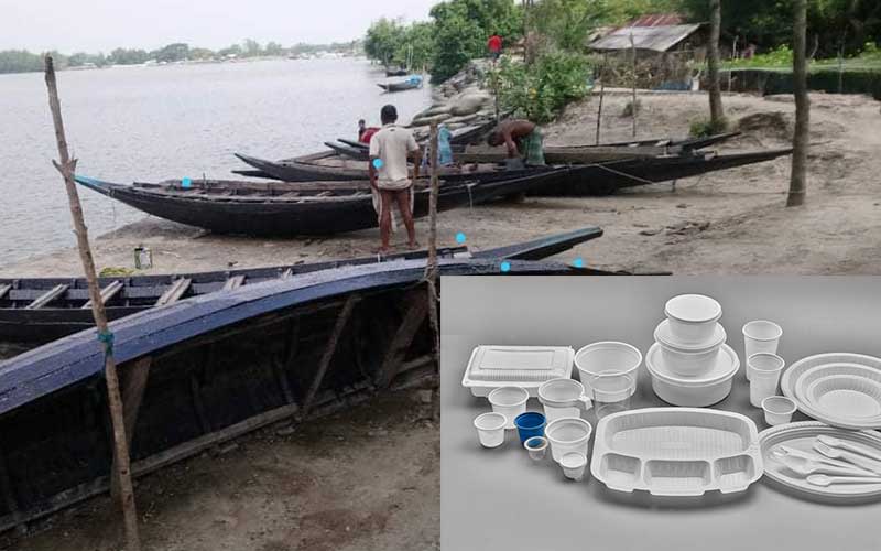 demand to ban the use of plastic on the sundarbans coast