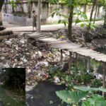 shyamasundari canal at rangpur, bangladesh, is dying due to encroachment and pollution