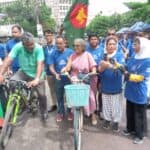 Human Chain and bicycle rally held in Dhaka to demand climate justice 