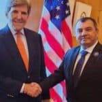 meeting of john kerry and saber hossain chowdhury to implement the climate initiative