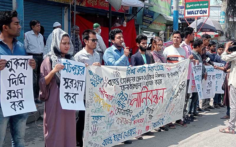 in rajshahi, bangladesh, a water bond initiative has been established to safeguard and preserve the regions ponds and water bodies