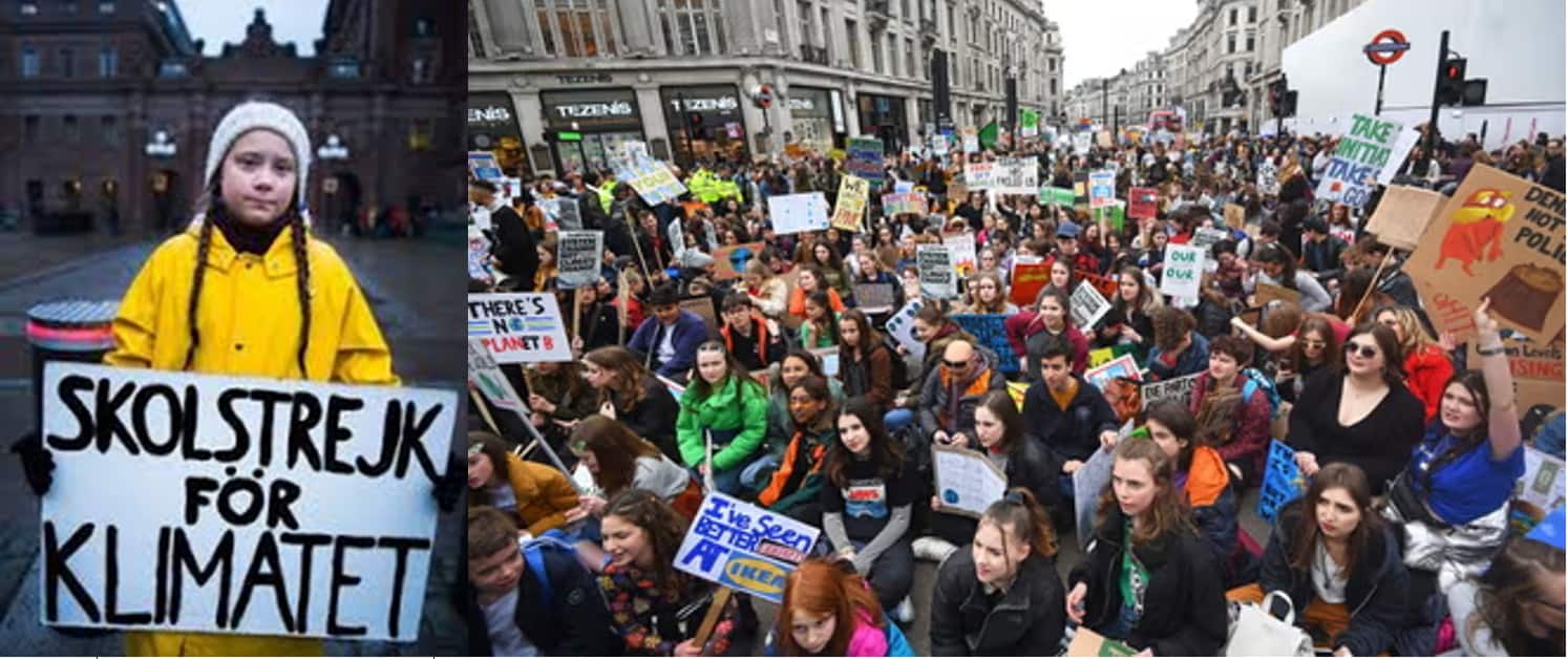 Environmental activist Greta Thunberg detained during street protests in the Netherlands