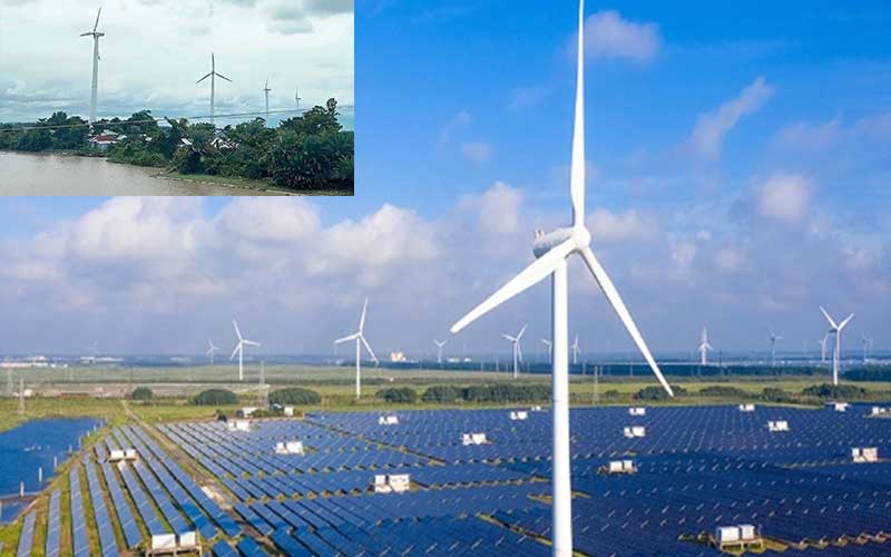 in 2023, 30% of electricity had supply from solar and wind power