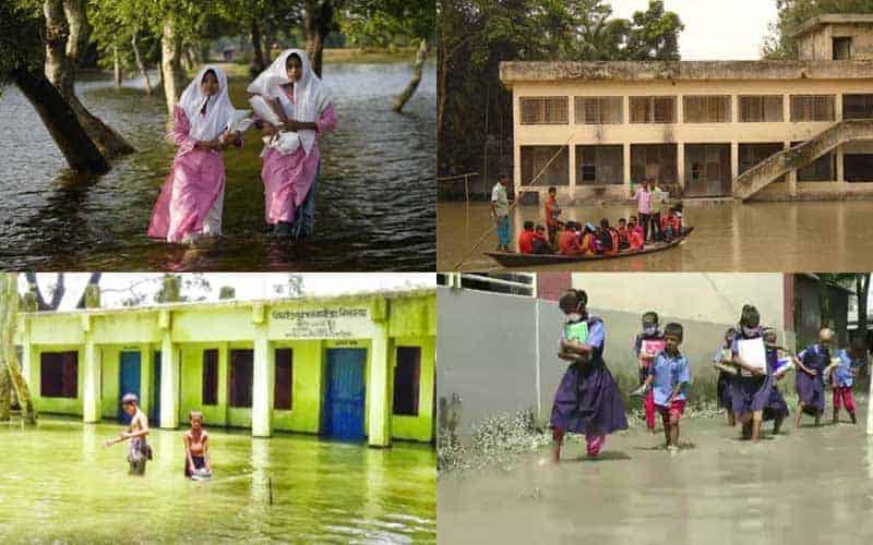 due to the disaster, 78% of the students in bangladesh are affected
