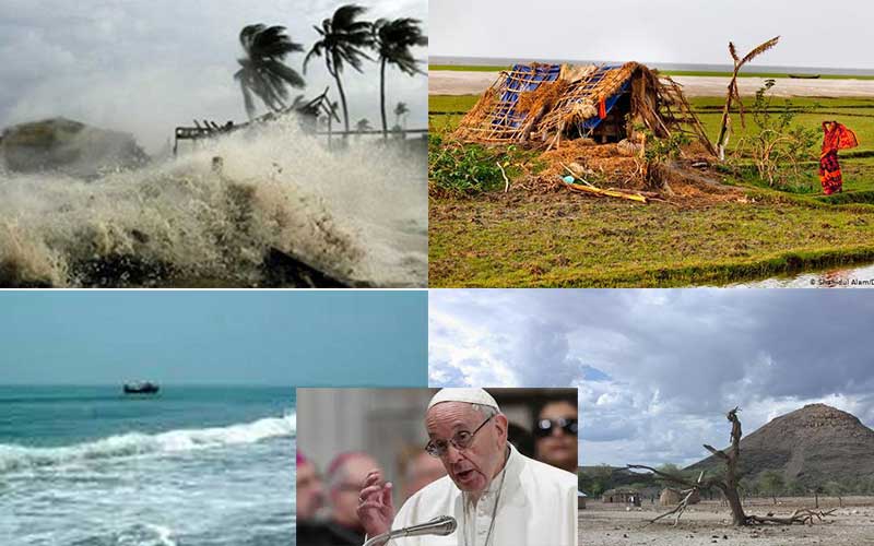 more than 200 million people will be displaced by climate change, pope francis