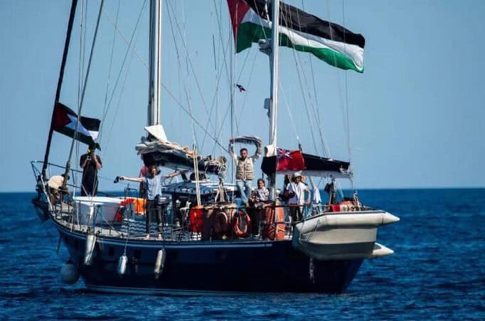 The voyage of the ‘Madeleine ship to Gaza.