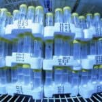 gene bank: tubes containing all human genes